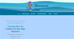 Desktop Screenshot of bluemontfair.org
