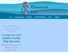 Tablet Screenshot of bluemontfair.org